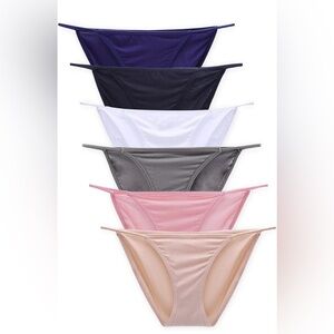 Buankoxy Women's Low-Rise String Bikini Panty Stretch Briefs